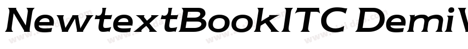 NewtextBookITC DemiV字体转换